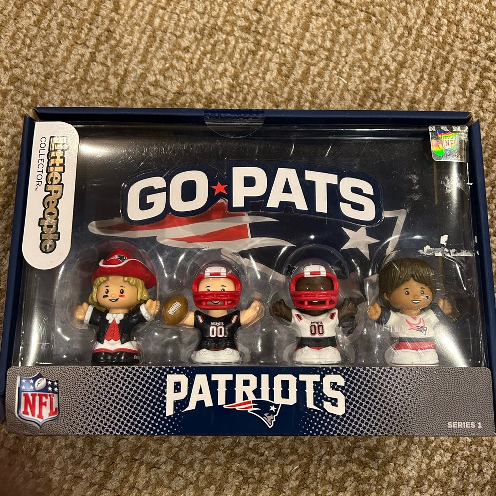 NIB little people Patriots football